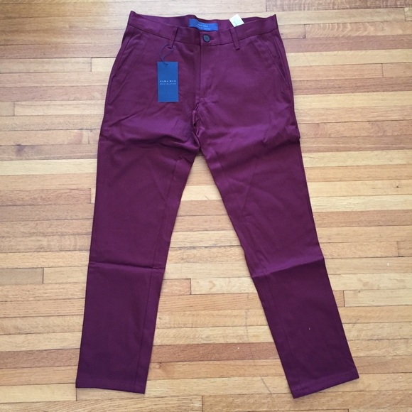 Zara Pants Zara Cropped Slim Fit Chino Mens Waist Size3 New Poshmark